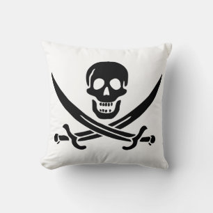 Piratenflagge Skull Crossed Schwerter Kissen