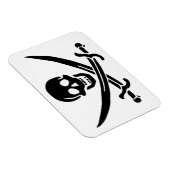 Piratenflagge Skull Crossed Schwerter Magnet (Rechte Seite)