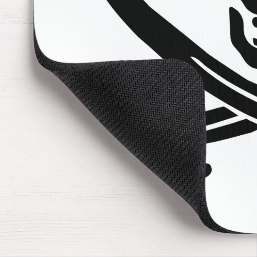 Piratenflagge Skull Crossed Schwerter Mousepad (Ecke)