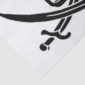 Piratenflagge Skull Crossed Schwerter Seidenpapier (Ausschnitt)