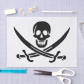 Piratenflagge Skull Crossed Schwerter Seidenpapier (Handwerk)