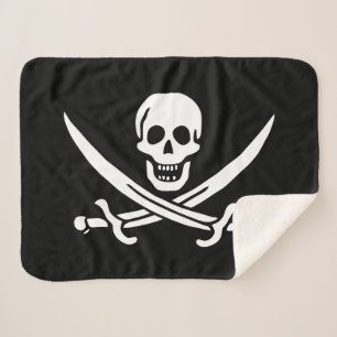 Piratenflagge Skull Crossed Schwerter Sherpadecke