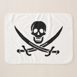 Piratenflagge Skull Crossed Schwerter Sherpadecke