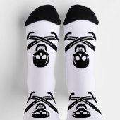 Piratenflagge Skull Crossed Schwerter Socken (Oben)