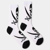 Piratenflagge Skull Crossed Schwerter Socken (Rechts)