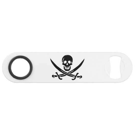 Piratenflagge Skull Crossed Schwerter Speed Flaschenöffner (Vorderseite (Horizontal))