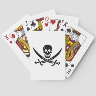 Piratenflagge Skull Crossed Schwerter Spielkarten