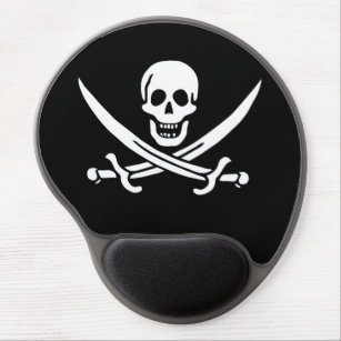 Piratenflagge Skull & Schwerter Jack Calico Gel Mousepad