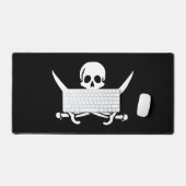 Piratenflagge Skull & Schwerter Jack Calico Schreibtischunterlage (Tastatur & Maus)