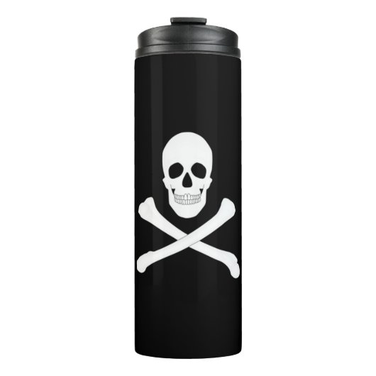 Piratenflagge (Skull und Crossbones) (Piratenflagg Thermosbecher (Vorderseite)