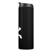 Piratenflagge (Skull und Crossbones) (Piratenflagg Thermosbecher (Nach rechts gedreht)