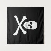 Piratenflagge (Skull und Crossbones) (Piratenflagg Wandteppich (Vorderseite (Horizontal))