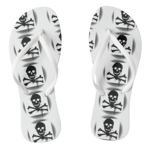 Piratenflagge - Skull und Crossbones-Piratenflagge Badesandalen
