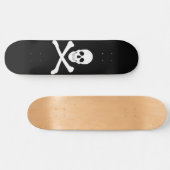 Piratenflagge (Skull und Crossbones) Skateboard (Horizontal)