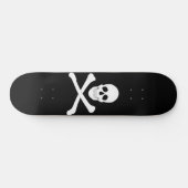 Piratenflagge (Skull und Crossbones) Skateboard (Horizontal)