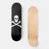 Piratenflagge (Skull und Crossbones) Skateboard (Vorderseite)