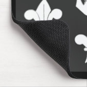 PIRATENFLAGGE SKULL UND DREI LILIES FLAG MOUSEPAD (Ecke)