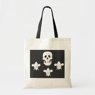 PIRATENFLAGGE SKULL UND DREI LILIES FLAG TRAGETASCHE