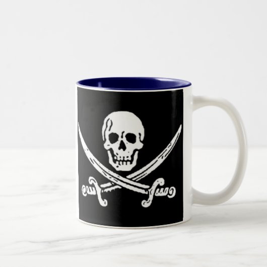 Piratenflagge-Tasse Zweifarbige Tasse (Rechts)