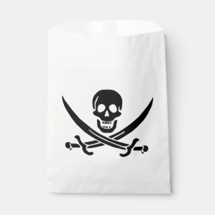 Piratenflagge Totenkopf gekreuzte Schwerter Geschenktütchen