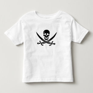 Piratenflagge Totenkopf gekreuzte Schwerter Kleinkind T-shirt
