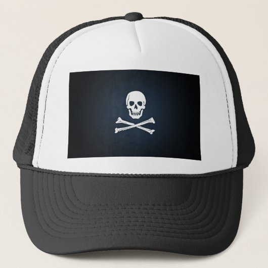 Piratenflagge Truckerkappe (Vorderseite)