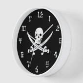Piratenflagge Uhr (Winkel)