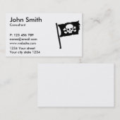 Piratenflagge Visitenkarte (Vorne/Hinten)