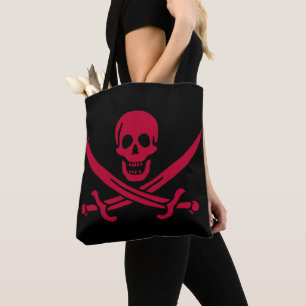 Piratenflagge von Calico Jack Totenkopf & Schwerte Tasche
