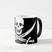 Piratenflagge von Captain Calico Jack Rackham Verwandlungstasse (VorderseiteRechts)