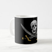 Piratenflagge von Captain Jack Rackham, Piratenfla Kaffeetasse (Vorderseite Links)
