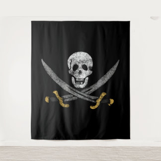 Piratenflagge von Captain Jack Rackham, Piratenfla Wandteppich