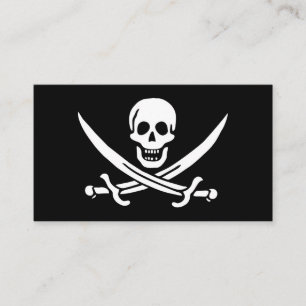 Piratenflagge von Jack Rackham Visitenkarte
