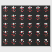 Piratenflagge Z Monogramm Geschenkpapier (Flach)