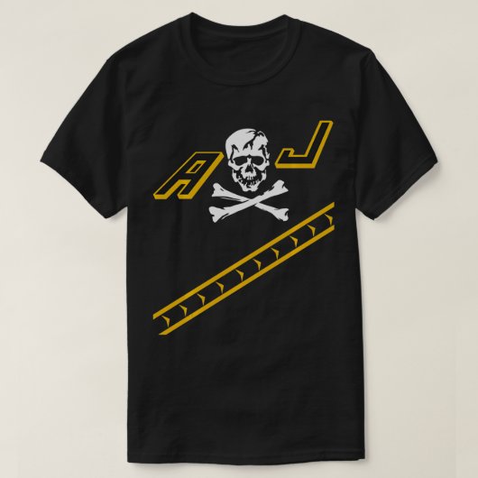 Piratenflaggen F14 Tomcat Flugzeug Tailflash Marin T-Shirt (Design vorne)