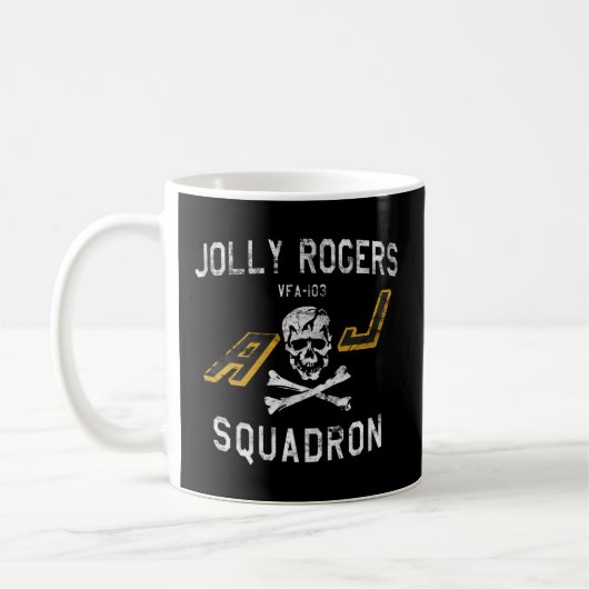 Piratenflaggen Kämpfer Squadron Vfa-103 Kaffeetasse (Links)