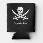 Piratenflaggen Pirate Captain Custom Dosenkühler (Vorderseite)