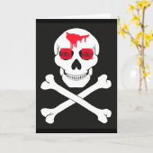 Piratenflaggenkarte Karte (Gelbe Blume)