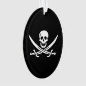 Piratenflaggepiratenflagge Ornament (Vorderseite)