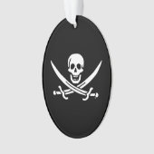Piratenflaggepiratenflagge Ornament (Vorderseite)