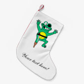 Piratenfrosch-Cartoon Kleiner Weihnachtsstrumpf (Vorderansicht (hängend))