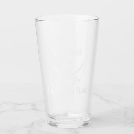 Piratenführer und Schiffsname Glas (Rückseite)