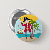 Piratengeburt Button (Vorne & Hinten)