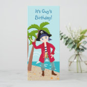 Piratengeburt Einladung (Stehend Vorderseite)