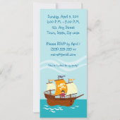 Piratengeburt Einladung (Rückseite)