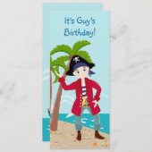 Piratengeburt Einladung (Vorne/Hinten)