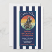 Piratengeburt Einladung (Vorderseite)