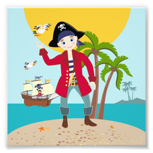 Piratengeburt Fotodruck (Vorne)