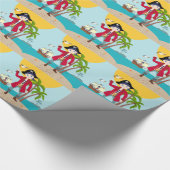 Piratengeburt Geschenkpapier (Ecke)