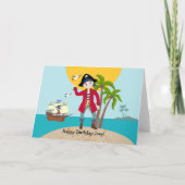 Piratengeburt Karte (Vorderseite)